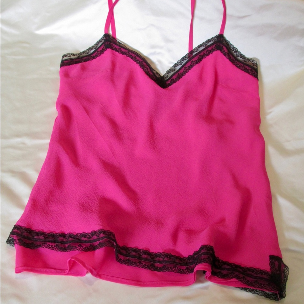 “The Limited” hot pink silk camisole